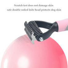 Load image into Gallery viewer, Rapid Knot Grooming Tool Dematting and Deshedding Safe Double-sided Pet Brush Comb for Dog Cat Animal 
