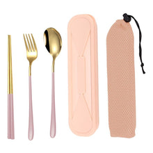 Load image into Gallery viewer, Portable Cutlery Set Including Fork, Spoon and Chopsticks Camping Travel Utensil
