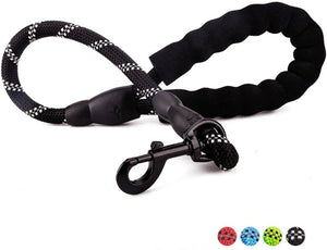 Petnsport 2 FT Short Training Dog Leash W/Soft Padded Handle, Heavy Duty Clip