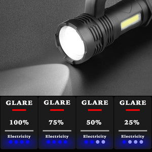 Rechargeable Handheld Flashlight Super Bright LED Spotlight Portable Searchlight