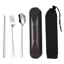 Load image into Gallery viewer, Portable Cutlery Set Including Fork, Spoon and Chopsticks Camping Travel Utensil
