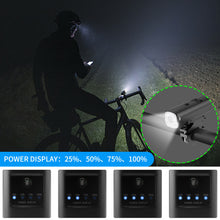 Load image into Gallery viewer, USB Rechargeable LED Bicycle Headlight Cycling Bike Head Light Front Lamp + Horn
