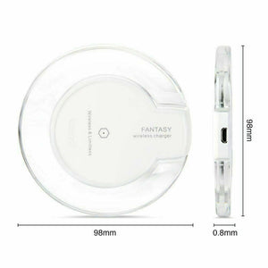 Qi Wireless Fast Charger Charging Pad Dock for Samsung Iphone Android Cell Phone