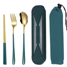 Load image into Gallery viewer, Portable Cutlery Set Including Fork, Spoon and Chopsticks Camping Travel Utensil
