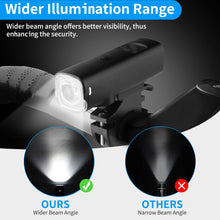 Load image into Gallery viewer, USB Rechargeable LED Bicycle Headlight Cycling Bike Head Light Front Lamp + Horn
