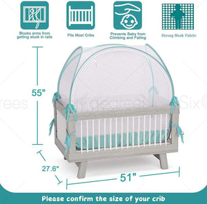 Baby Crib Tent Safety Net Pop up Canopy Cover Home US SALE