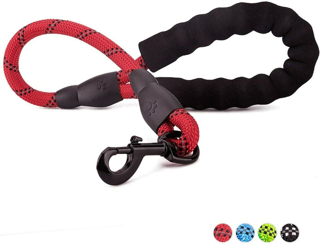 Petnsport 2 FT Short Training Dog Leash W/Soft Padded Handle, Heavy Duty Clip