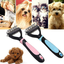 Load image into Gallery viewer, Rapid Knot Grooming Tool Dematting and Deshedding Safe Double-sided Pet Brush Comb for Dog Cat Animal 
