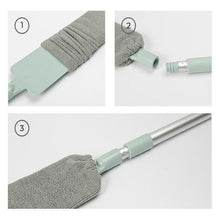 Load image into Gallery viewer, Telescopic Long Handle Microfiber Mop Household Dust Cleaning Tool
