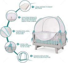 Load image into Gallery viewer, Baby Crib Tent Safety Net Pop up Canopy Cover Home US SALE
