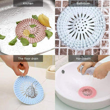 Load image into Gallery viewer, Hair Catcher Durable Silicone Hair Stopper Shower Drain Covers (5Pcs)
