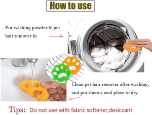 8× Pet Hair Remover for Laundry Washing Machine Cat Dog Fur Catcher Reusable USA