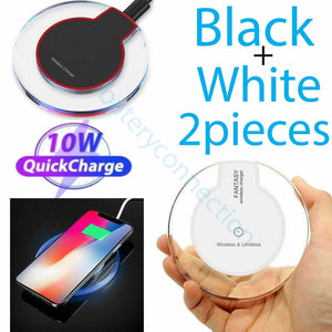 Qi Wireless Fast Charger Charging Pad Dock for Samsung Iphone Android Cell Phone