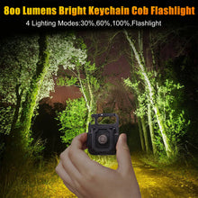 Load image into Gallery viewer, Mini USB Rechargeable LED Flashlight COB Work Lamp Torch Portable Keychain Light
