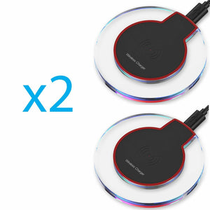 Qi Wireless Fast Charger Charging Pad Dock for Samsung Iphone Android Cell Phone